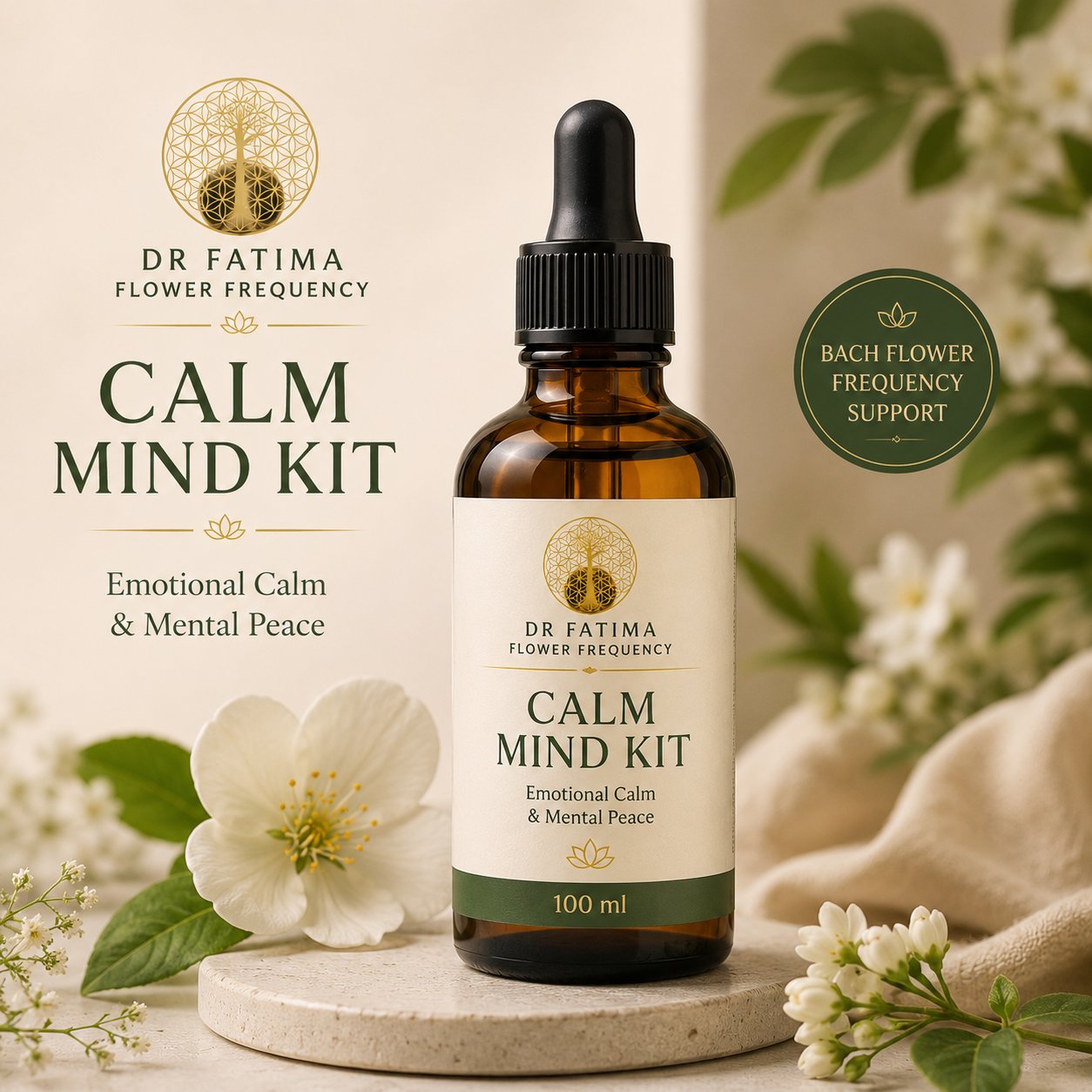 Dr Fatima Calm Mind Kit Flower Frequency